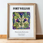 Fort William, Scotland – Tourist Destination Poster, in wooden frame leaning on the floor