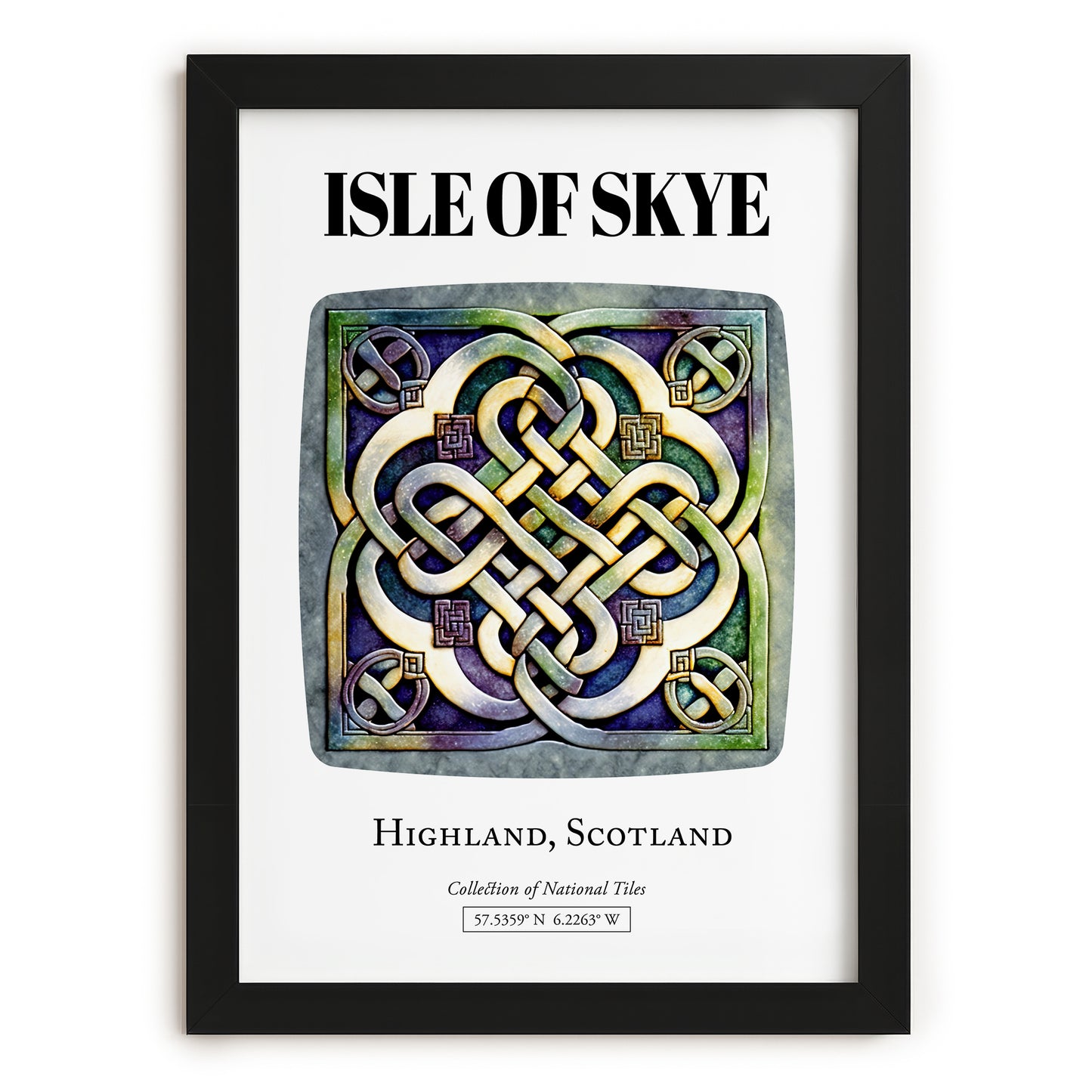 Isle Of Skye, Scotland – Cityscape Wall Art, in sleek black frame