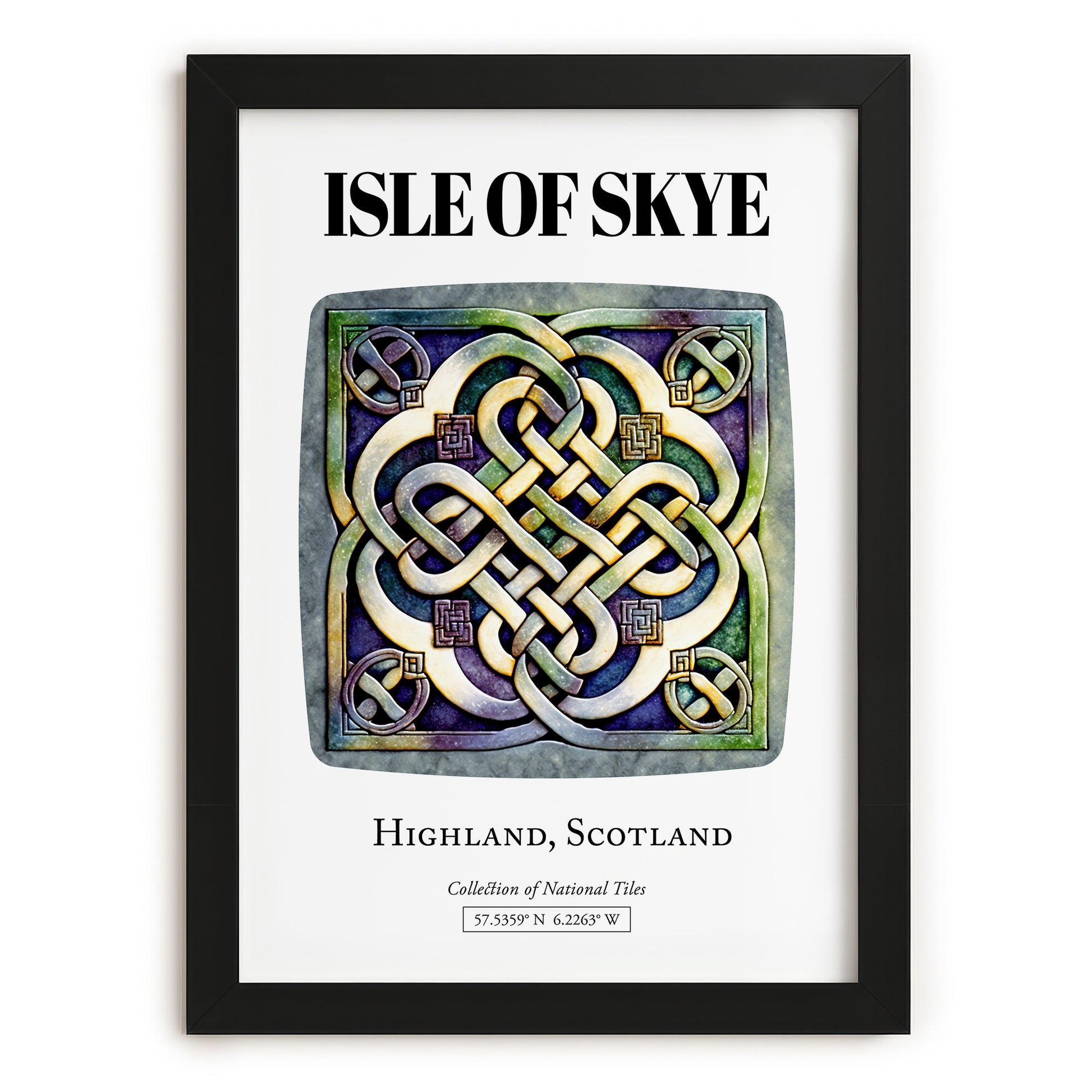 Isle Of Skye, Scotland – Cityscape Wall Art, in sleek black frame