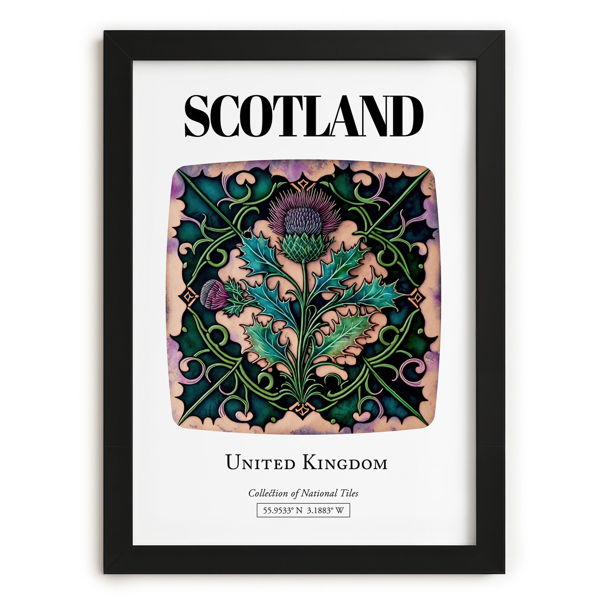 Aviemore, Scotland – Cityscape Wall Art, in sleek black frame
