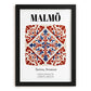 Malmö, Sweden – Travel Memories Wall Print, in sleek black frame