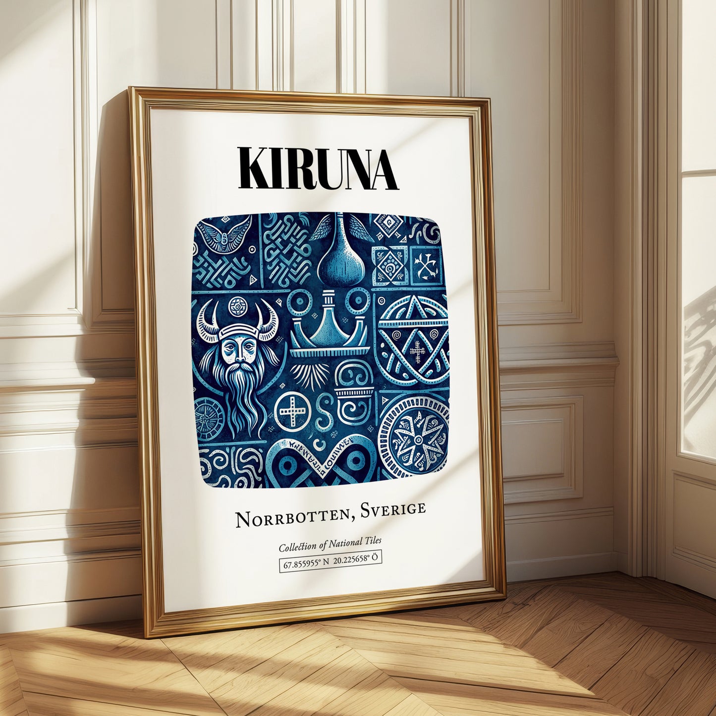 Kiruna, Sweden – Wanderlust-Inspired Poster, styled in a charming Paris street view