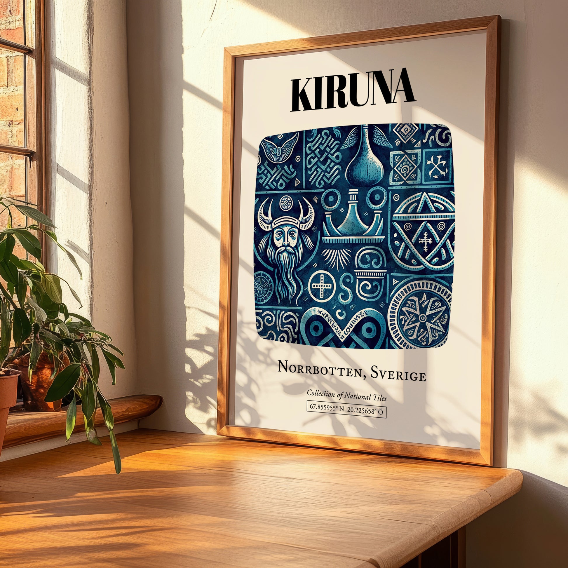 Kiruna, Sweden – Wanderlust-Inspired Poster, clean layout with no caption