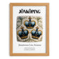 Jönköping, Sweden – Travel Print, set in oak frame