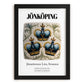 Jönköping, Sweden – Travel Print, in sleek black frame