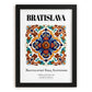 Bratislava, Slovakia – Travel Print, in sleek black frame