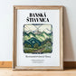 Banská Štiavnica, Slovakia – Global Wall Art, in wooden frame leaning on the floor