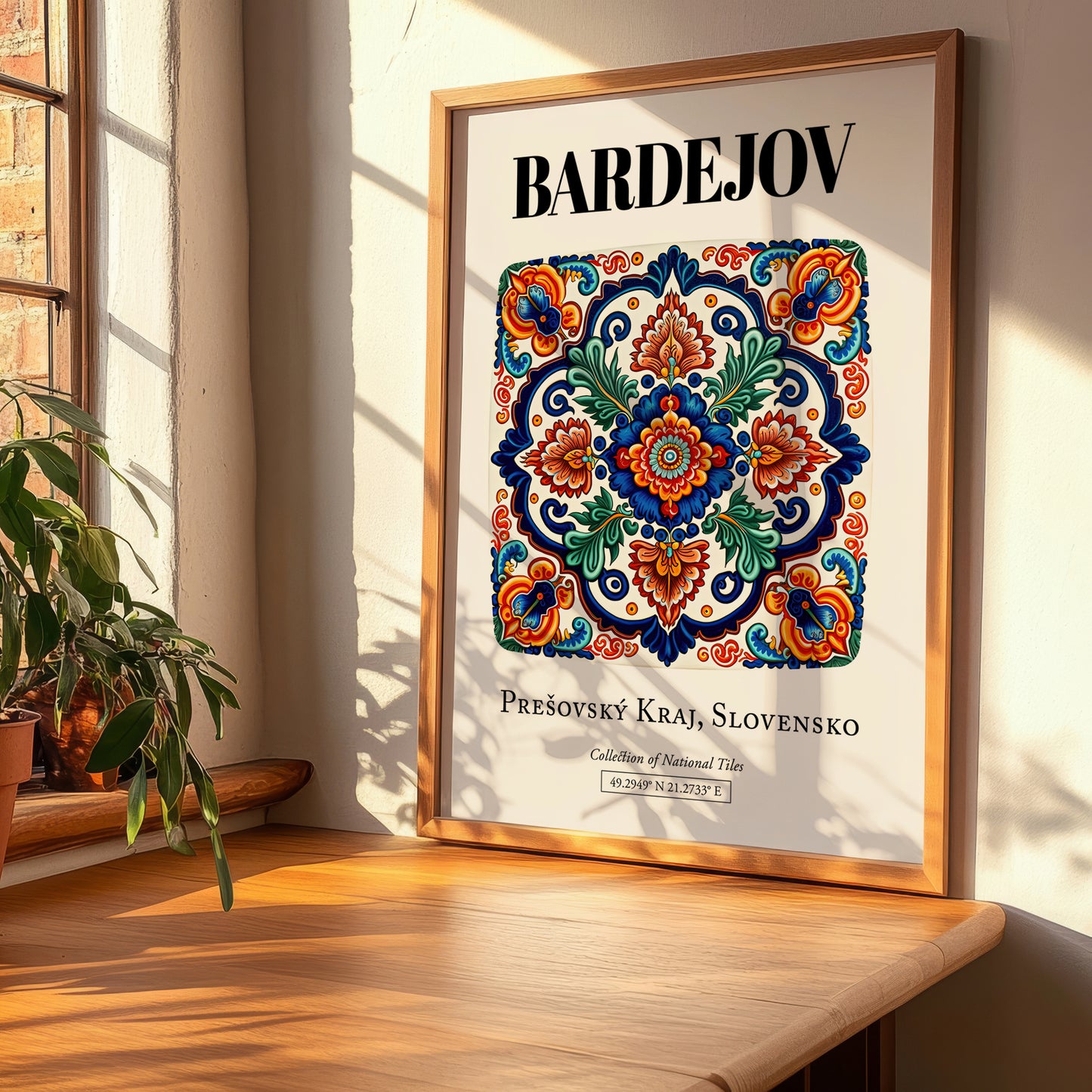 Bardejov, Slovakia – Travel Poster, clean layout with no caption