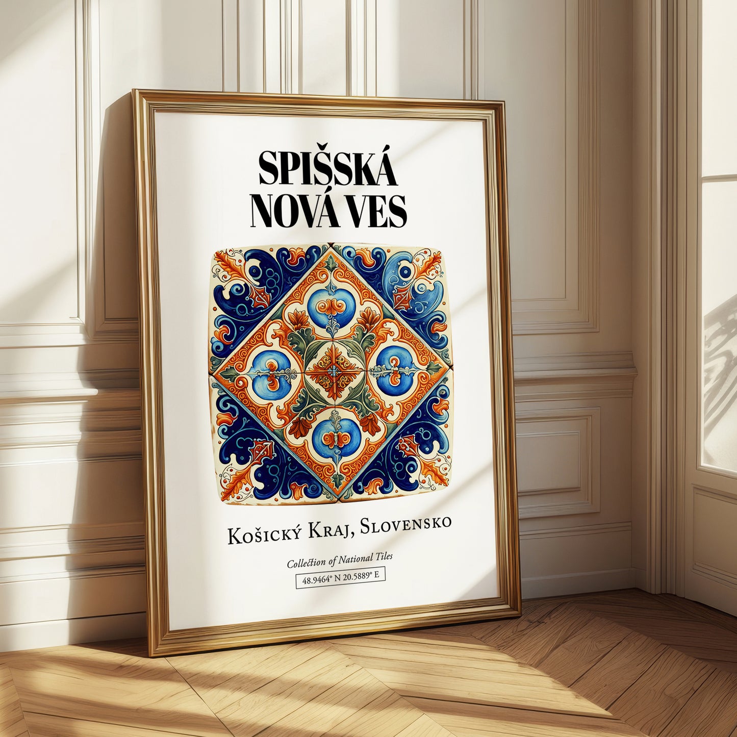 Spišská Nová Ves, Slovakia – Retro Travel Poster, styled in a charming Paris street view