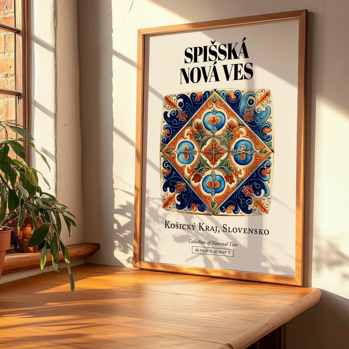 Spišská Nová Ves, Slovakia – Retro Travel Poster, clean layout with no caption