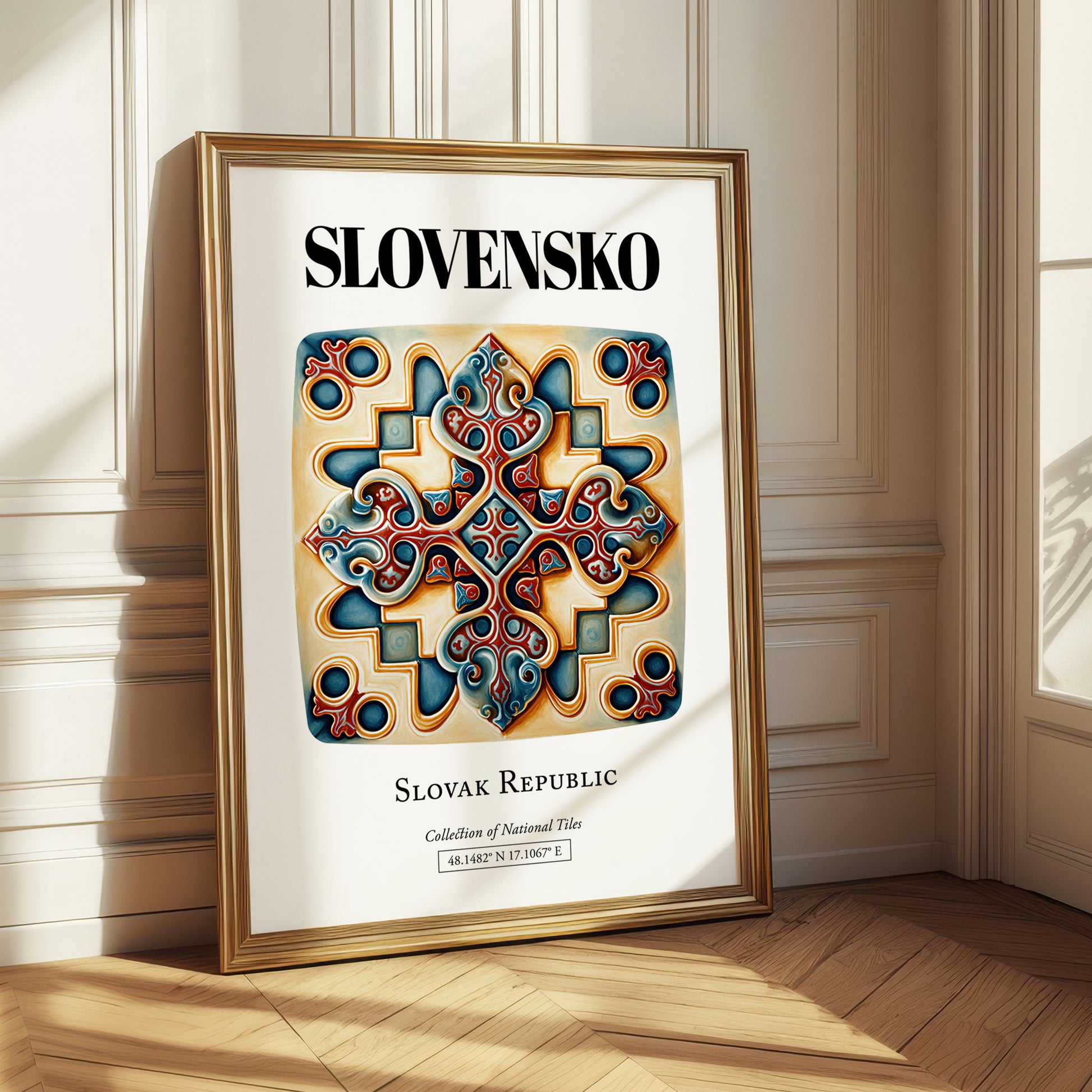 Slovensko, Slovakia – Travel Print, styled in a charming Paris street view