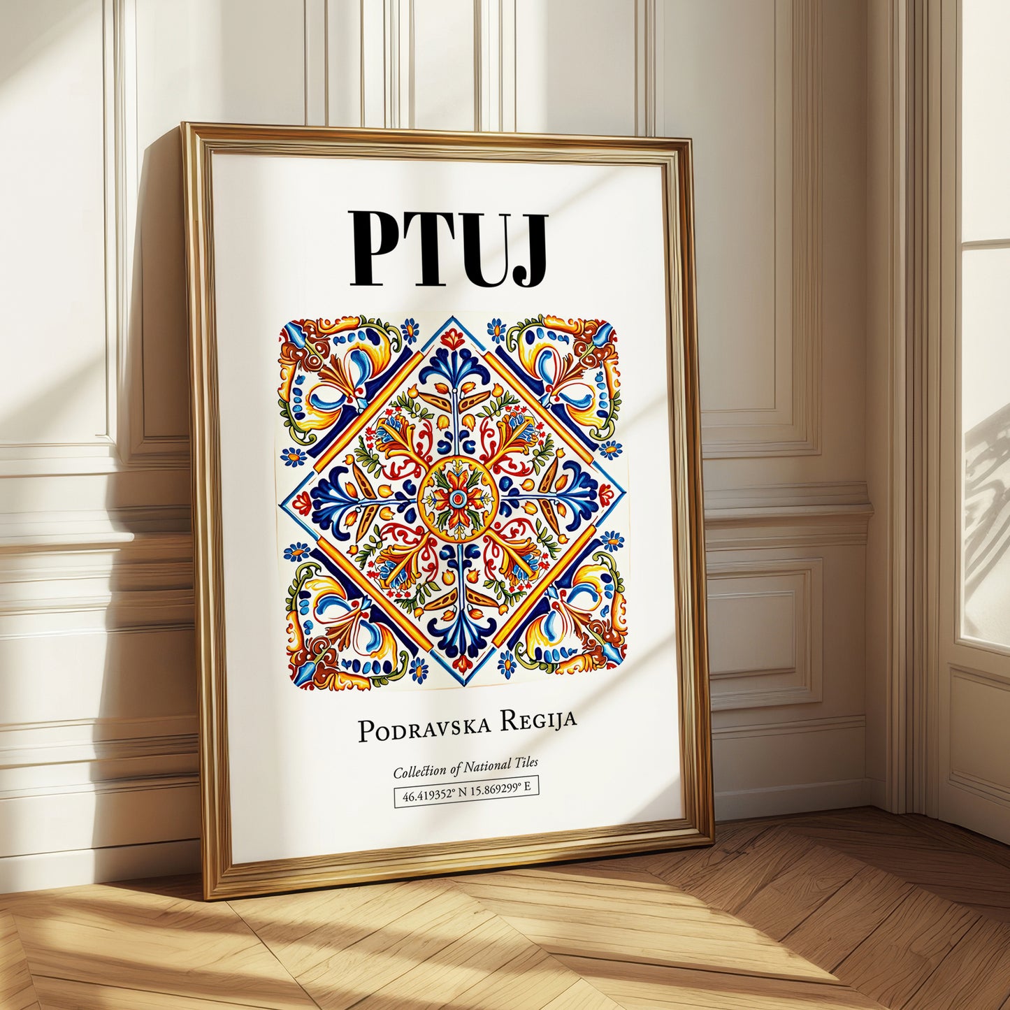 Ptuj, Slovenia – National Pride Wall Decor, styled in a charming Paris street view