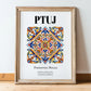 Ptuj, Slovenia – National Pride Wall Decor, in wooden frame leaning on the floor