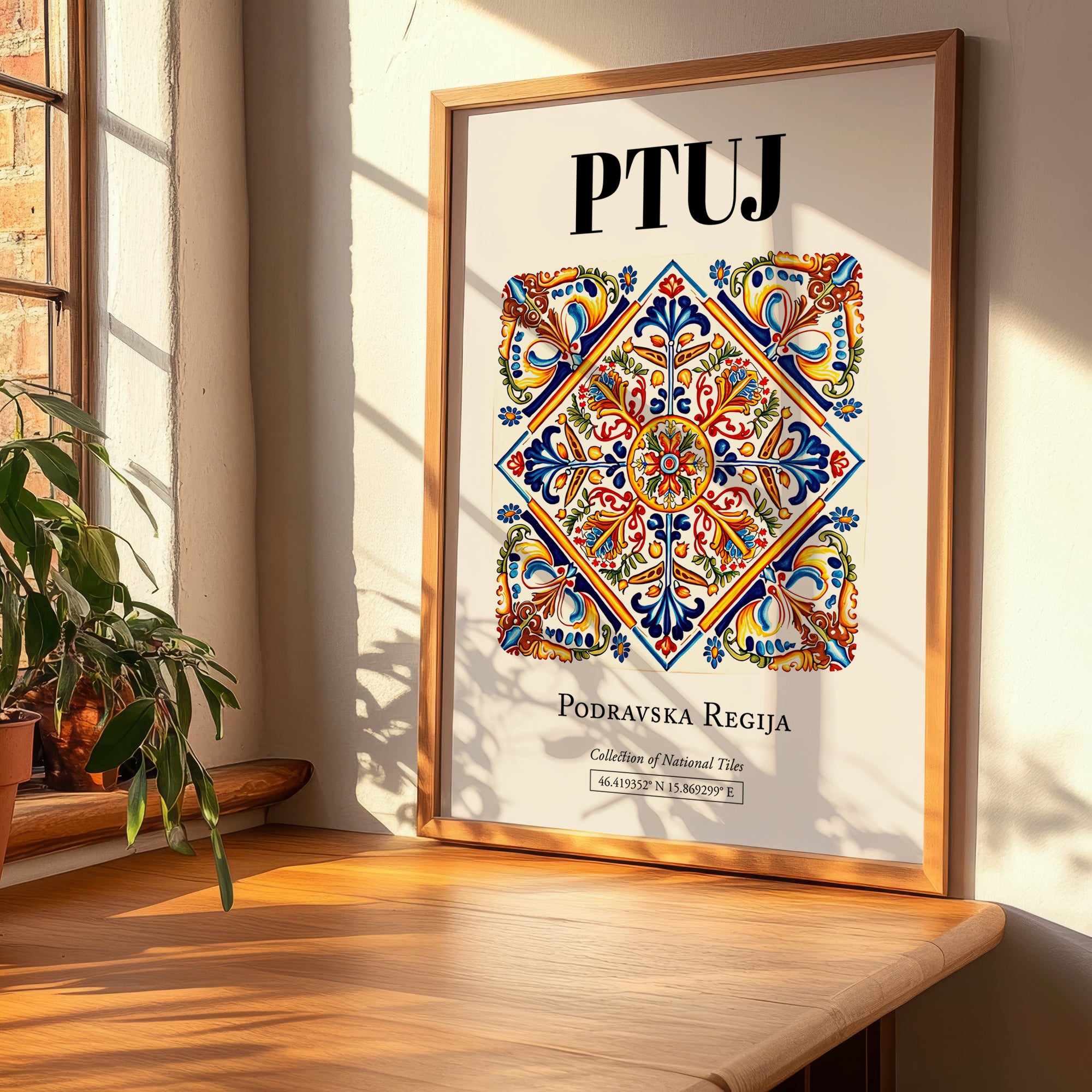 Ptuj, Slovenia – National Pride Wall Decor, clean layout with no caption