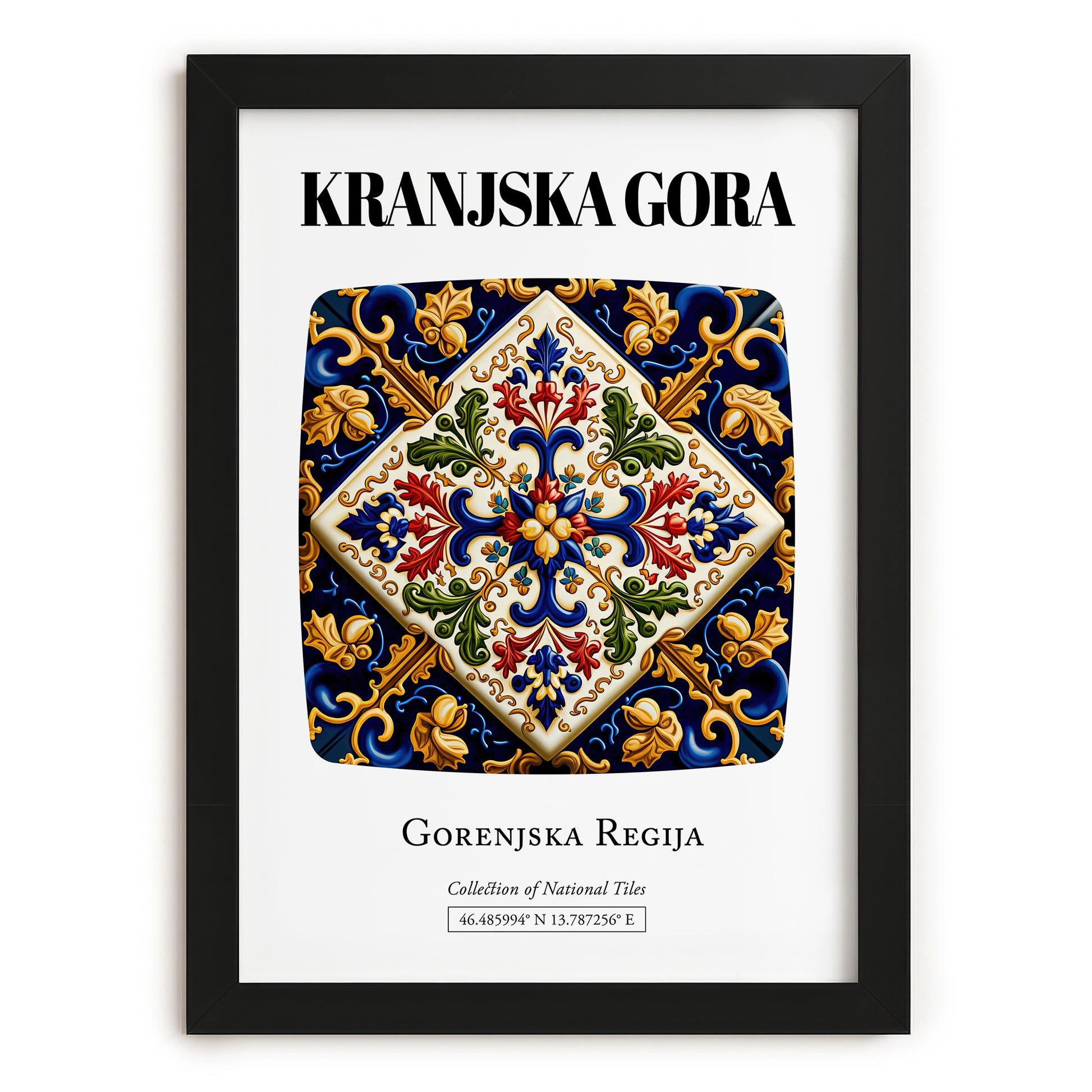 Kranjska Gora, Slovenia – Travel Print, in sleek black frame