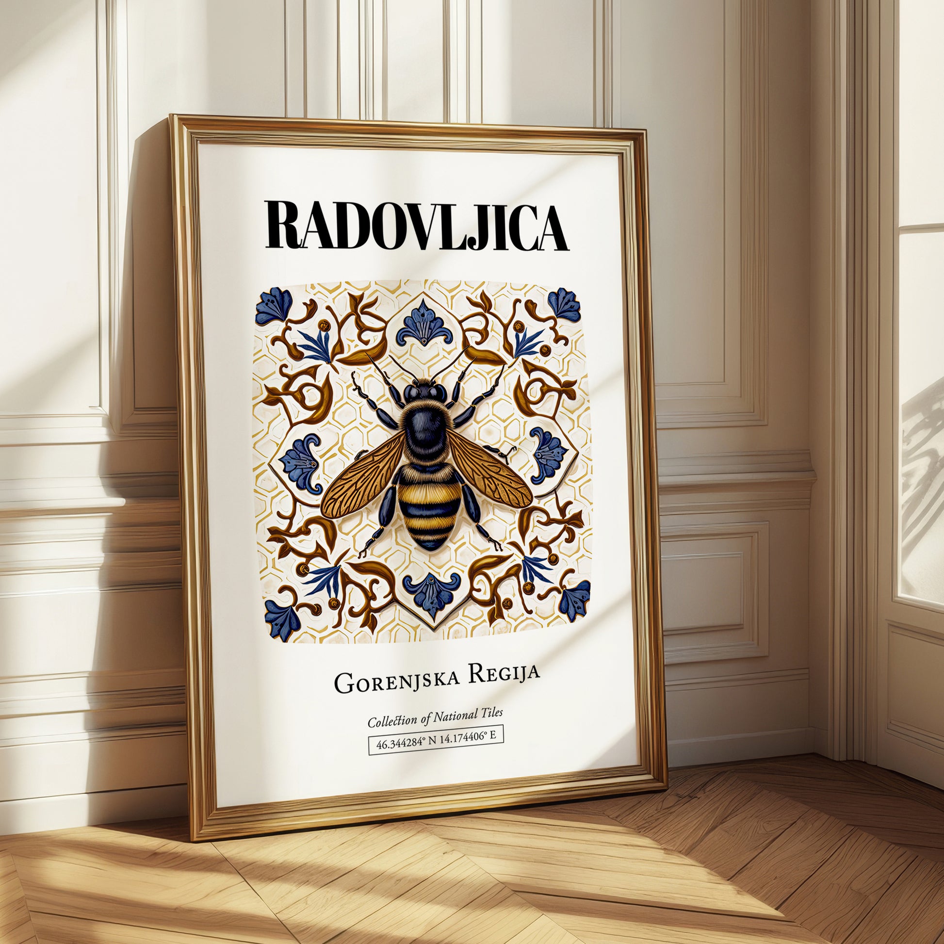 Radovljica, Slovenia – Away From Home Poster, styled in a charming Paris street view