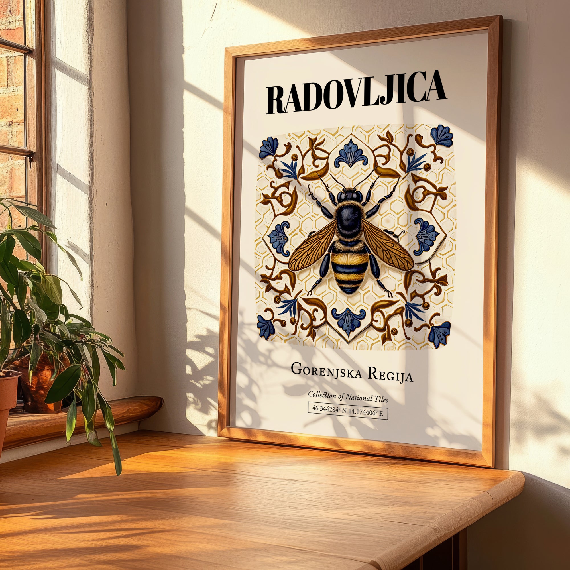 Radovljica, Slovenia – Away From Home Poster, clean layout with no caption
