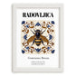 Radovljica, Slovenia – Away From Home Poster, placed in minimal white frame
