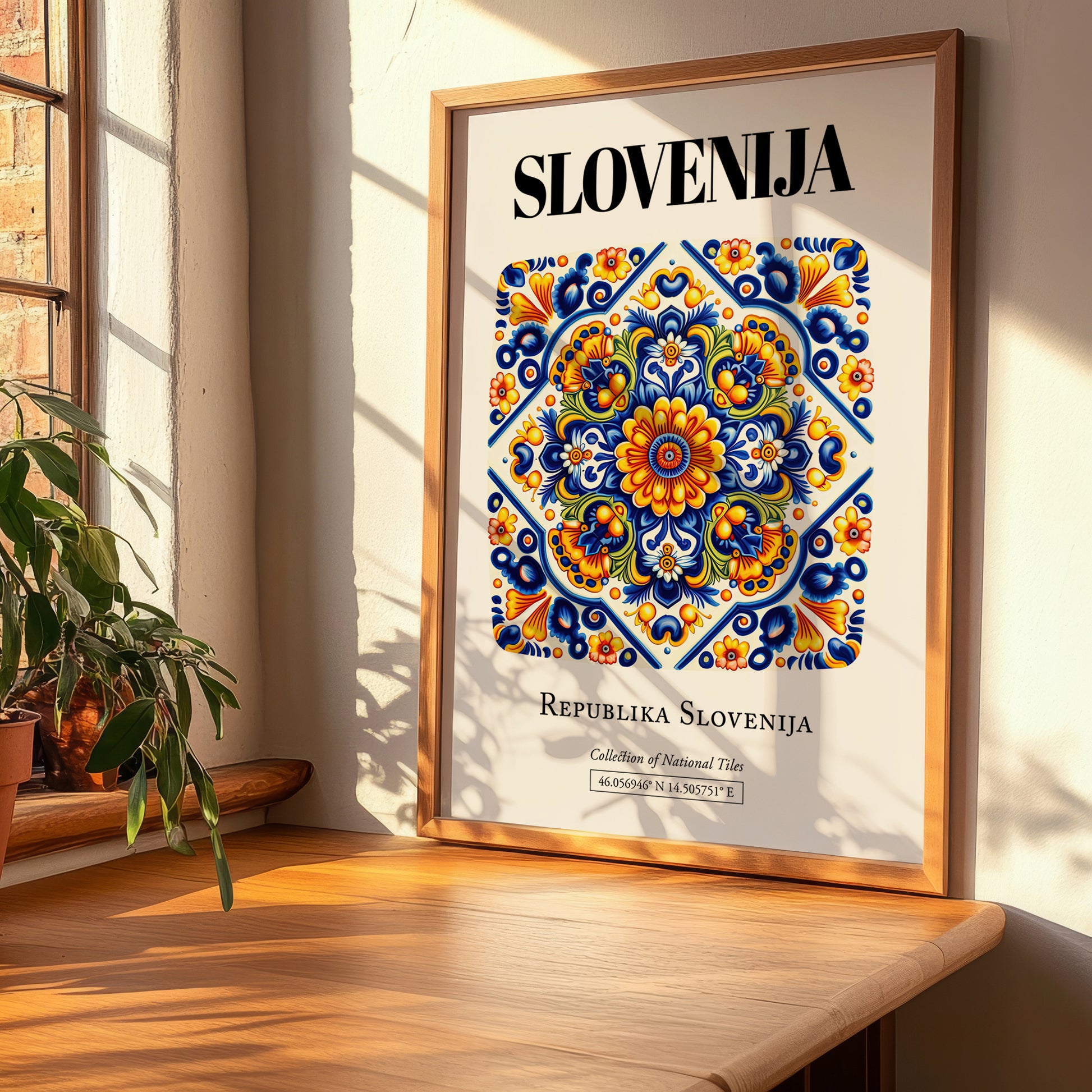 Slovenija, Slovenia – Travel Wall Art, clean layout with no caption