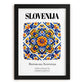Slovenija, Slovenia – Travel Wall Art, in sleek black frame