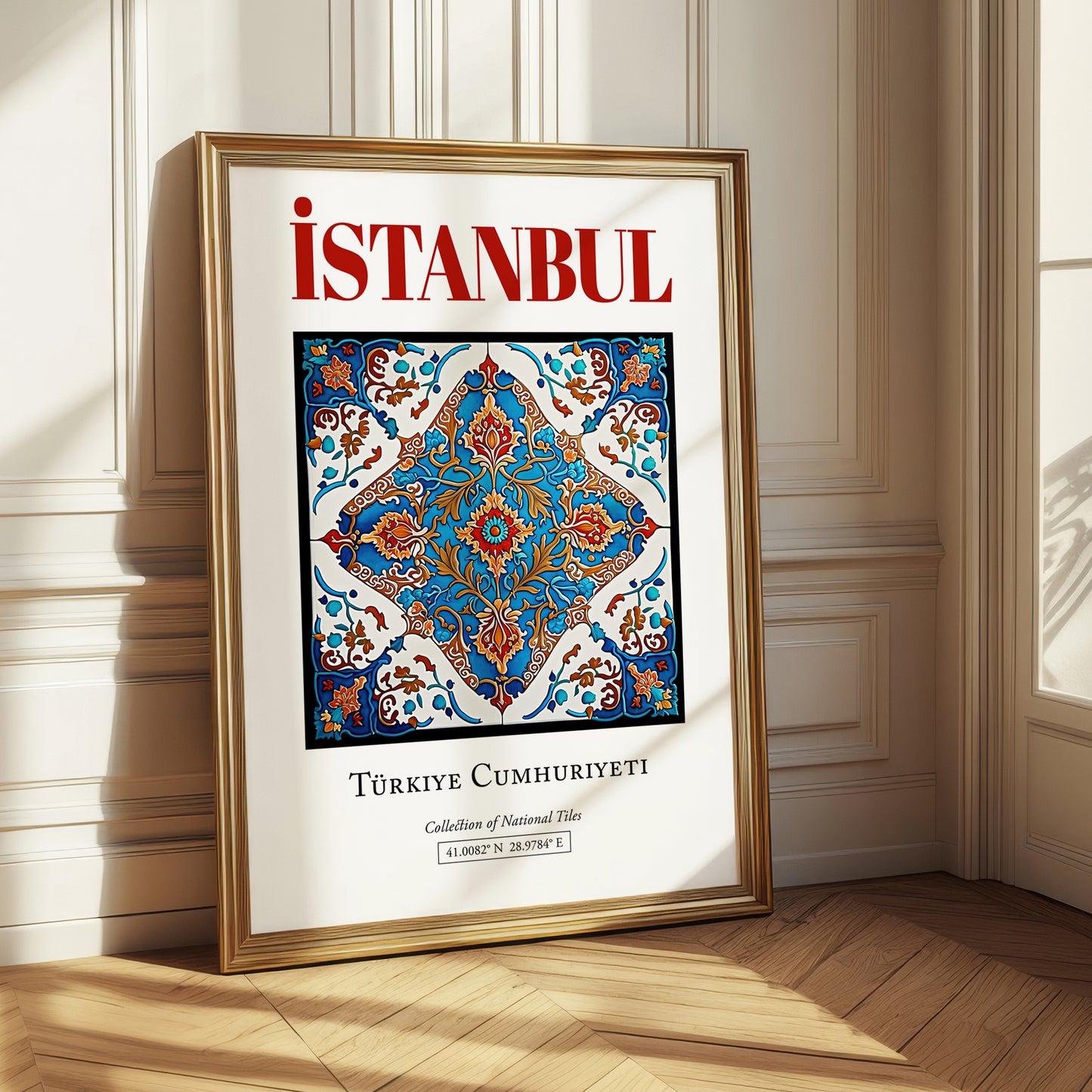 İstanbul, Turkey – Travel Poster, styled in a charming Paris street view