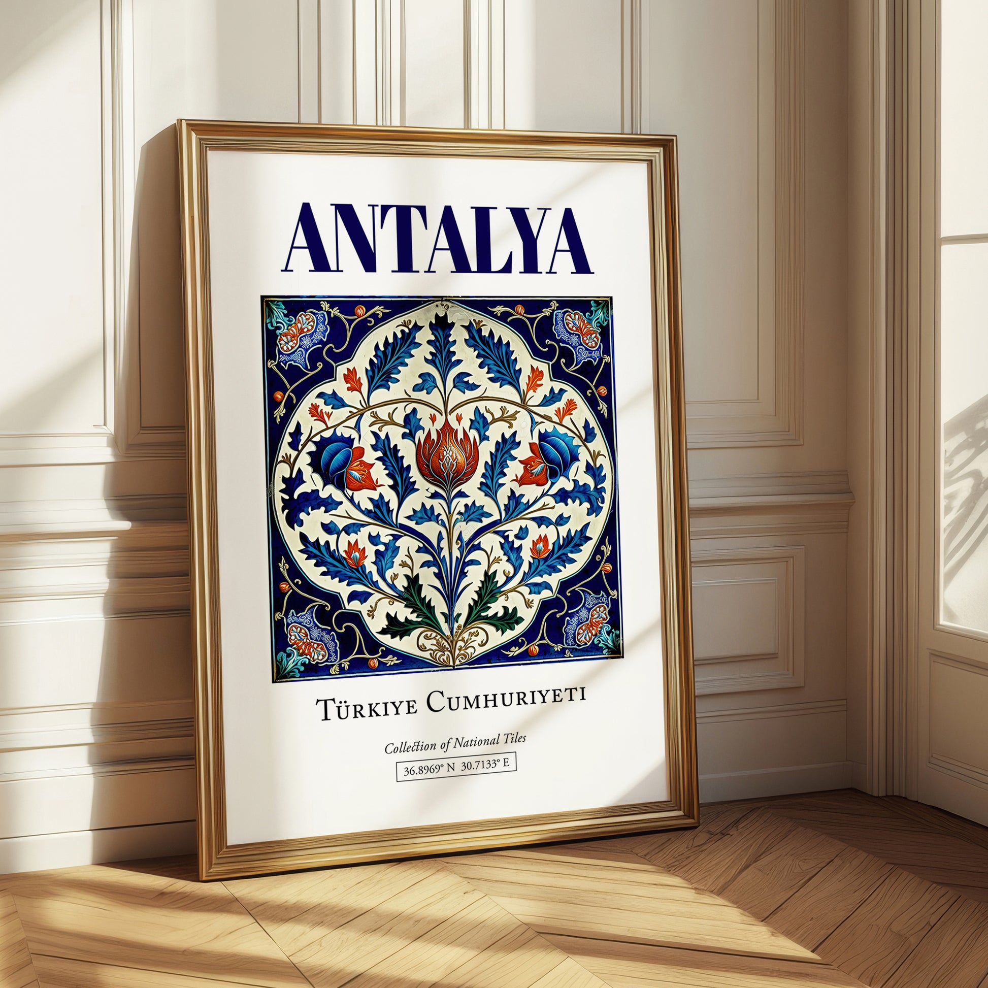 Antalya, Turkey – Global Cities Wall Print, styled in a charming Paris street view
