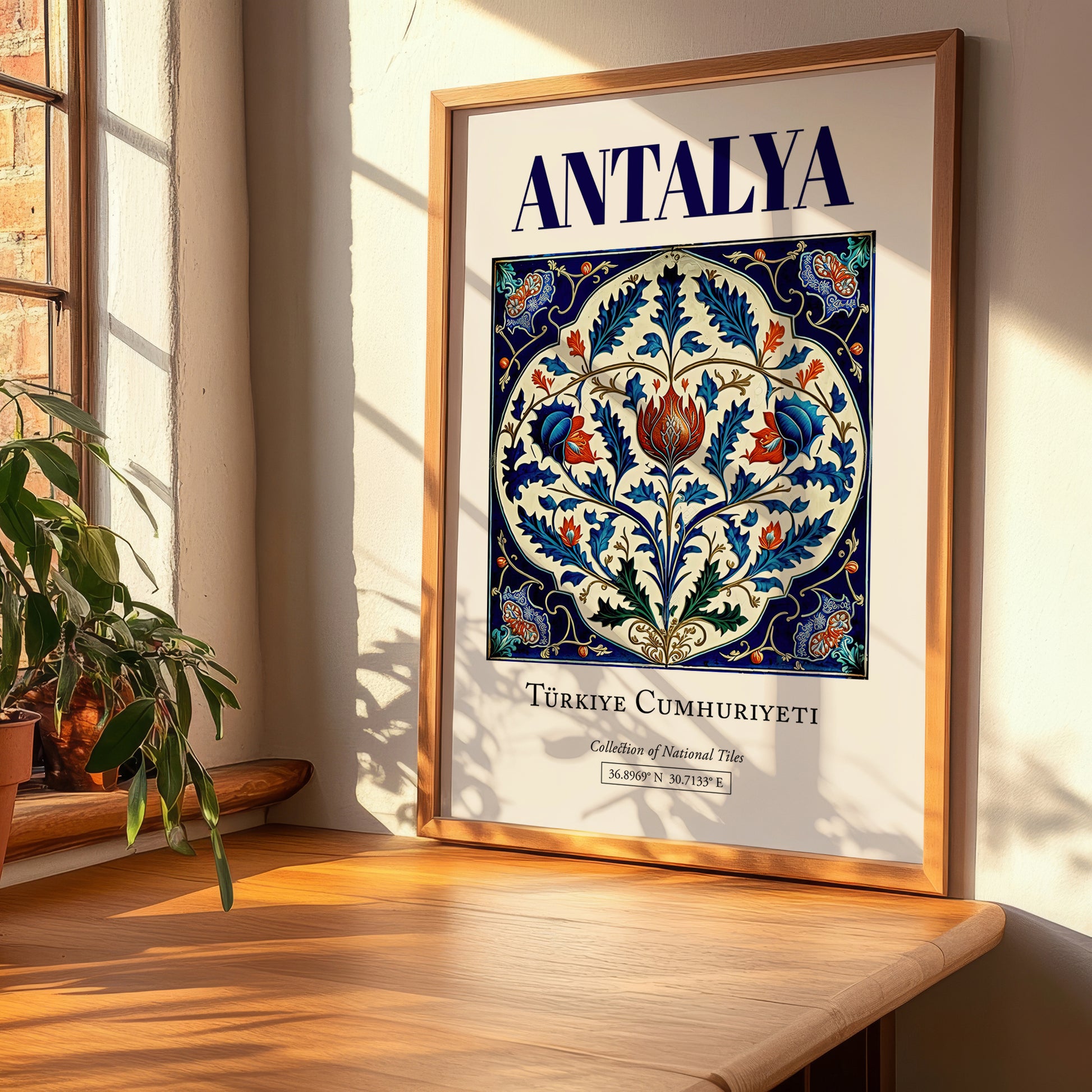Antalya, Turkey – Global Cities Wall Print, clean layout with no caption