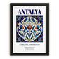 Antalya, Turkey – Global Cities Wall Print, in sleek black frame