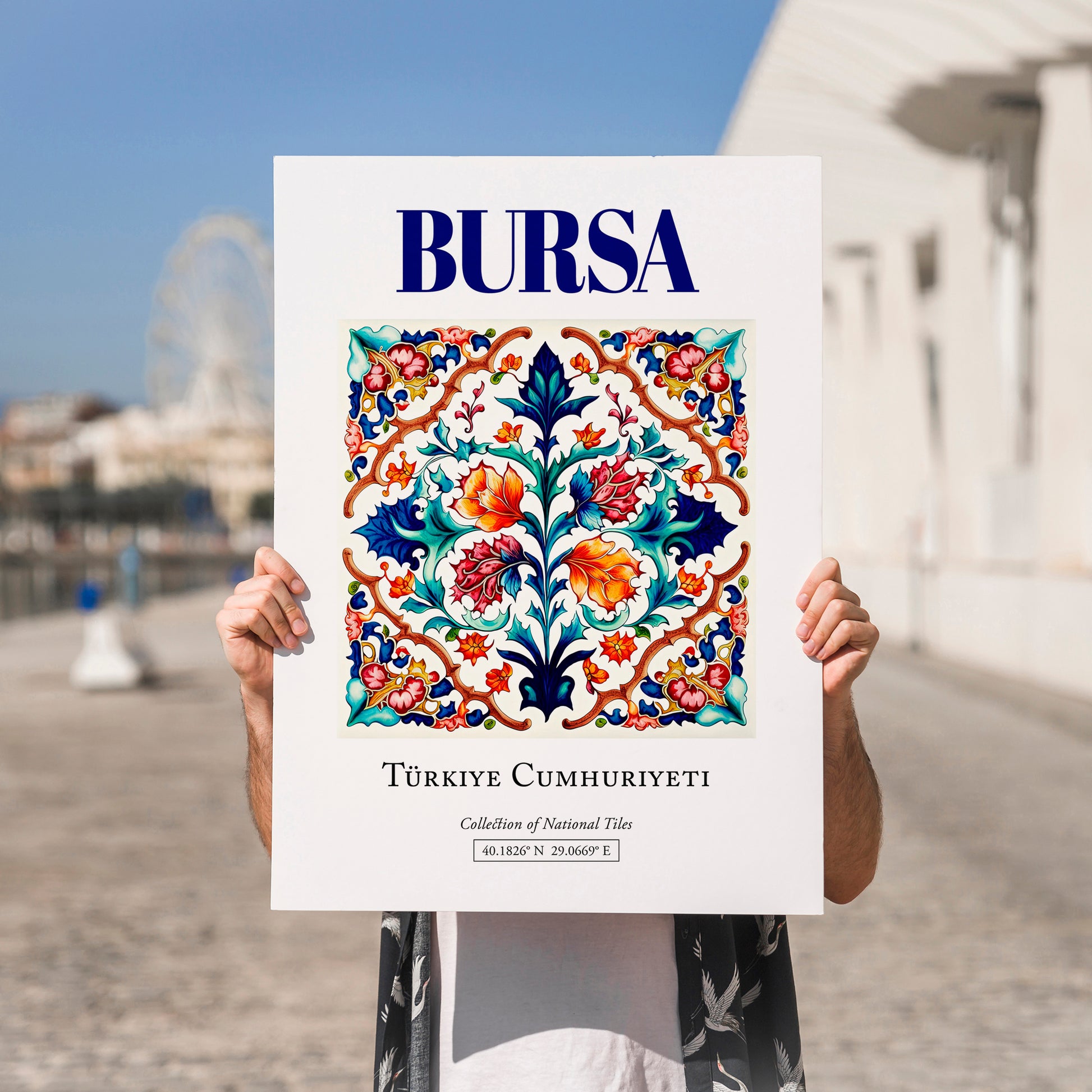 Bursa, Turkey – Dream Destination Decor, no-text version framed in wood