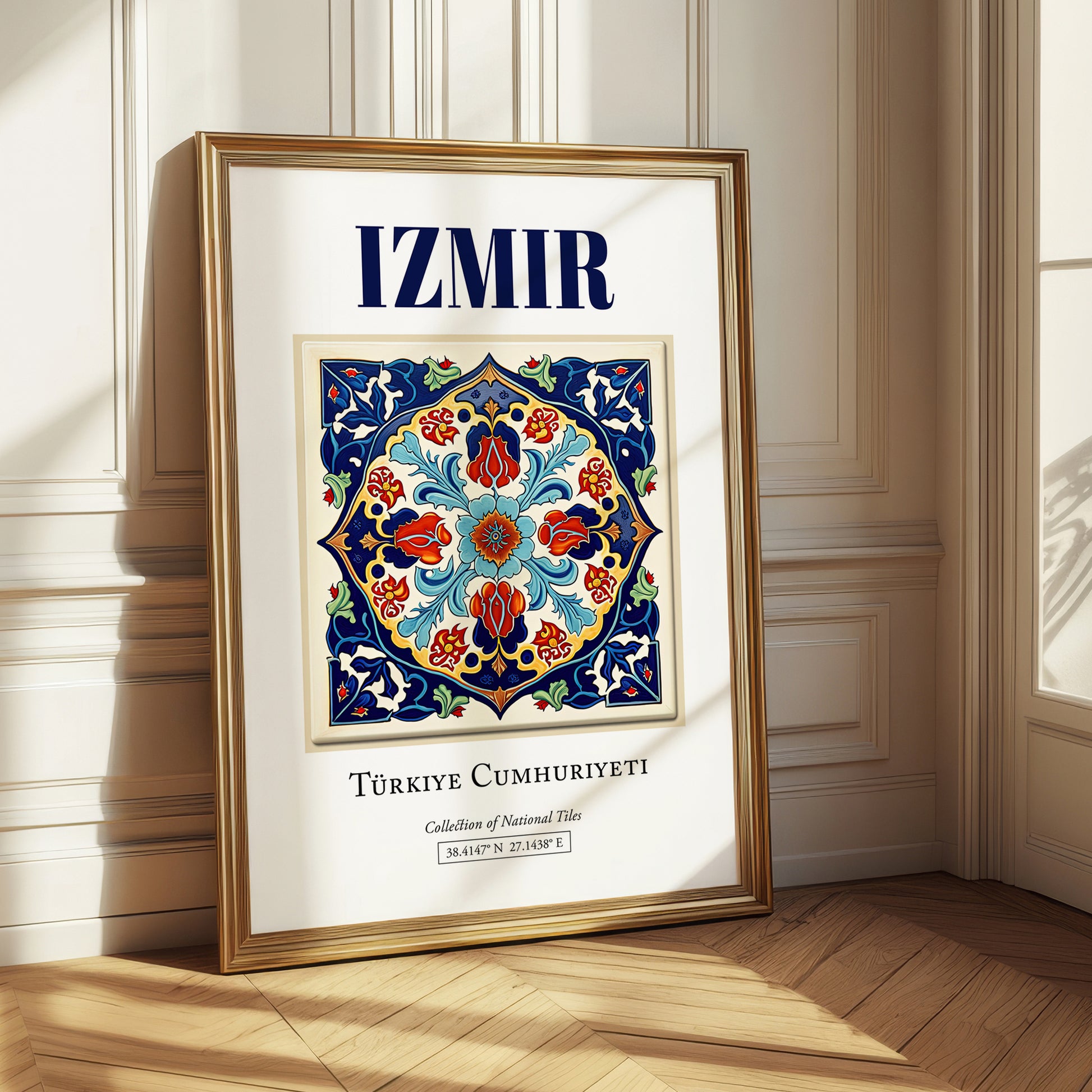 Izmir, Turkey – Tourist Destination Poster, styled in a charming Paris street view