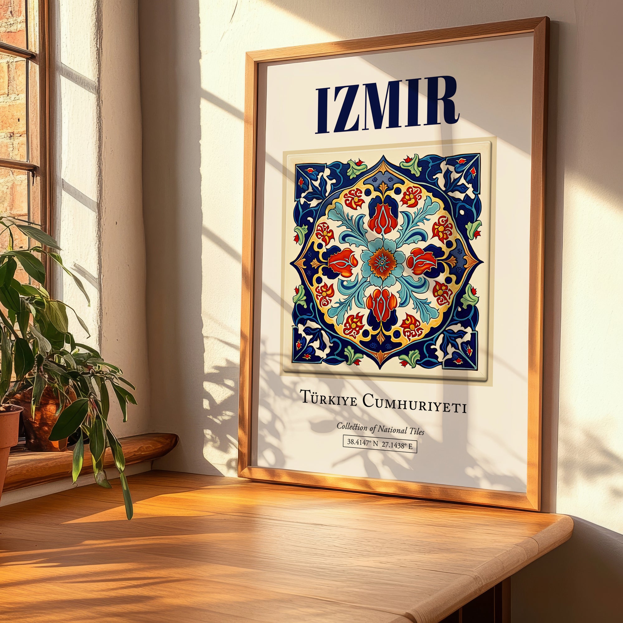 Izmir, Turkey – Tourist Destination Poster, clean layout with no caption
