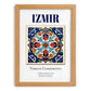Izmir, Turkey – Tourist Destination Poster, set in oak frame