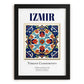 Izmir, Turkey – Tourist Destination Poster, in sleek black frame