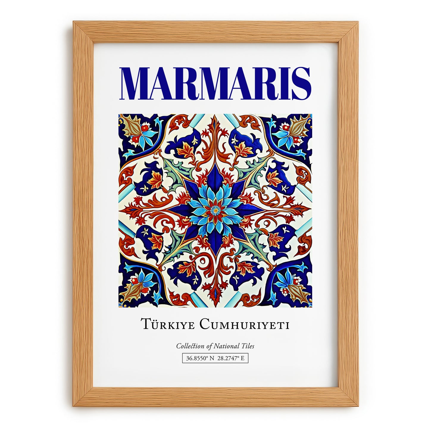 Marmaris, Turkey – Global Wall Art, set in oak frame