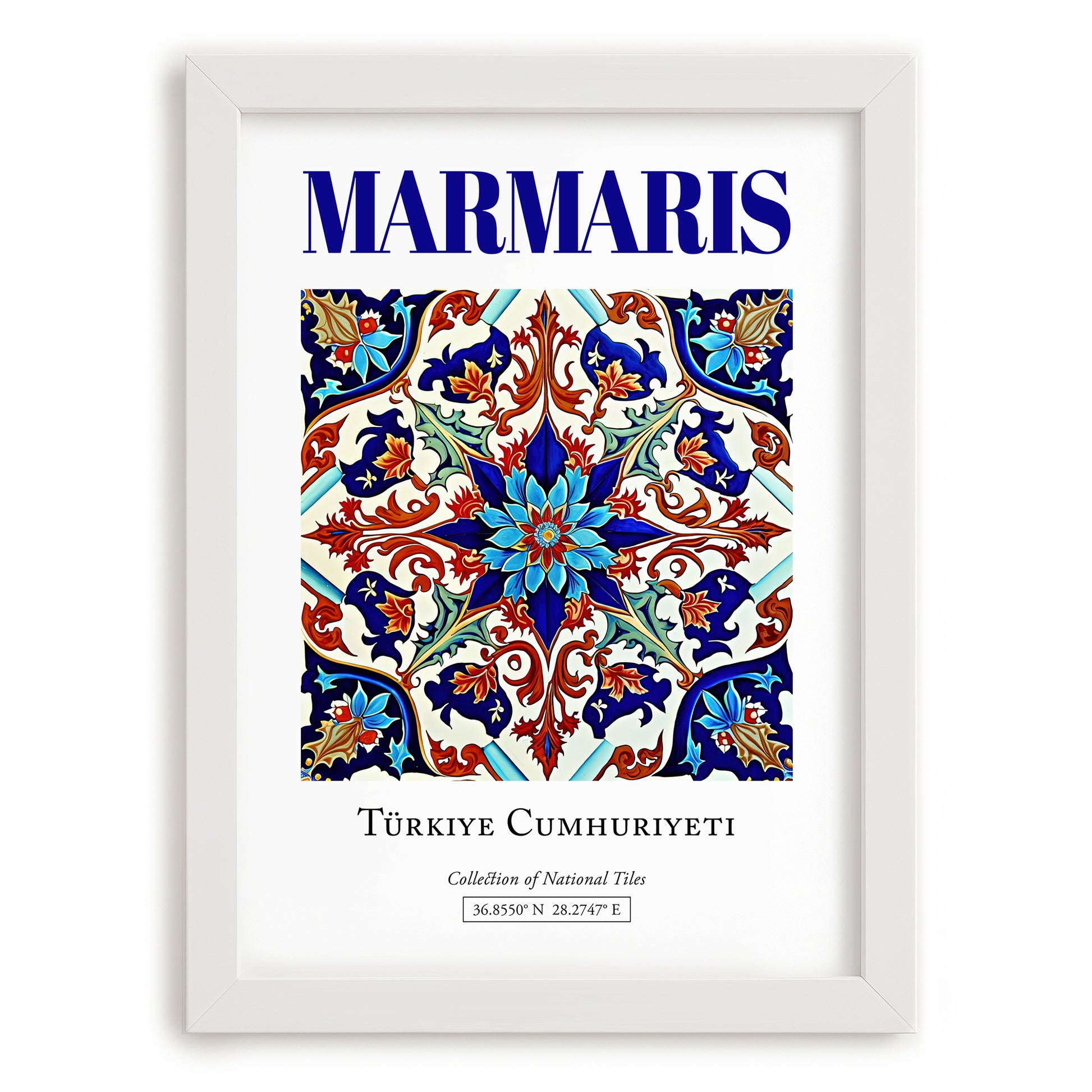 Marmaris, Turkey – Global Wall Art, placed in minimal white frame