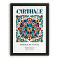 Carthage, Tunisia – Global Cities Wall Print, in sleek black frame