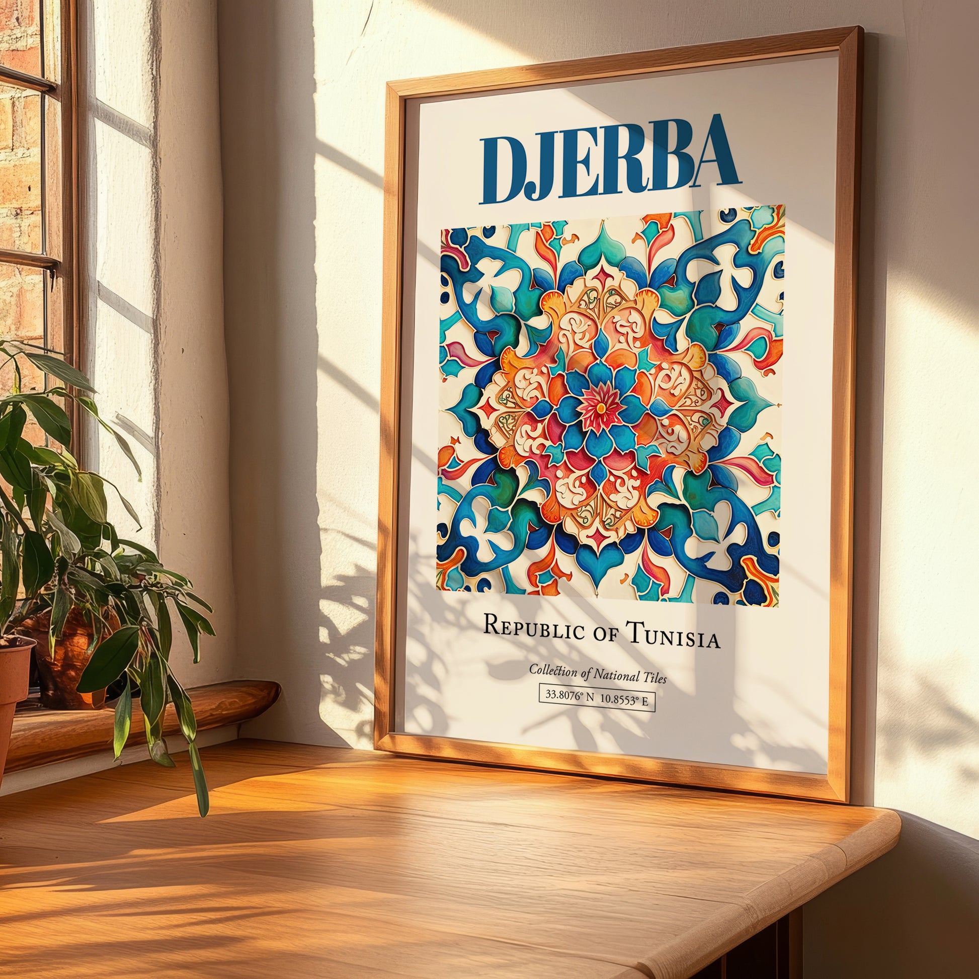 Djerba, Tunisia – Travel Print, clean layout with no caption