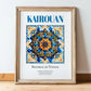 Kairouan, Tunisia – Travel Print, in wooden frame leaning on the floor