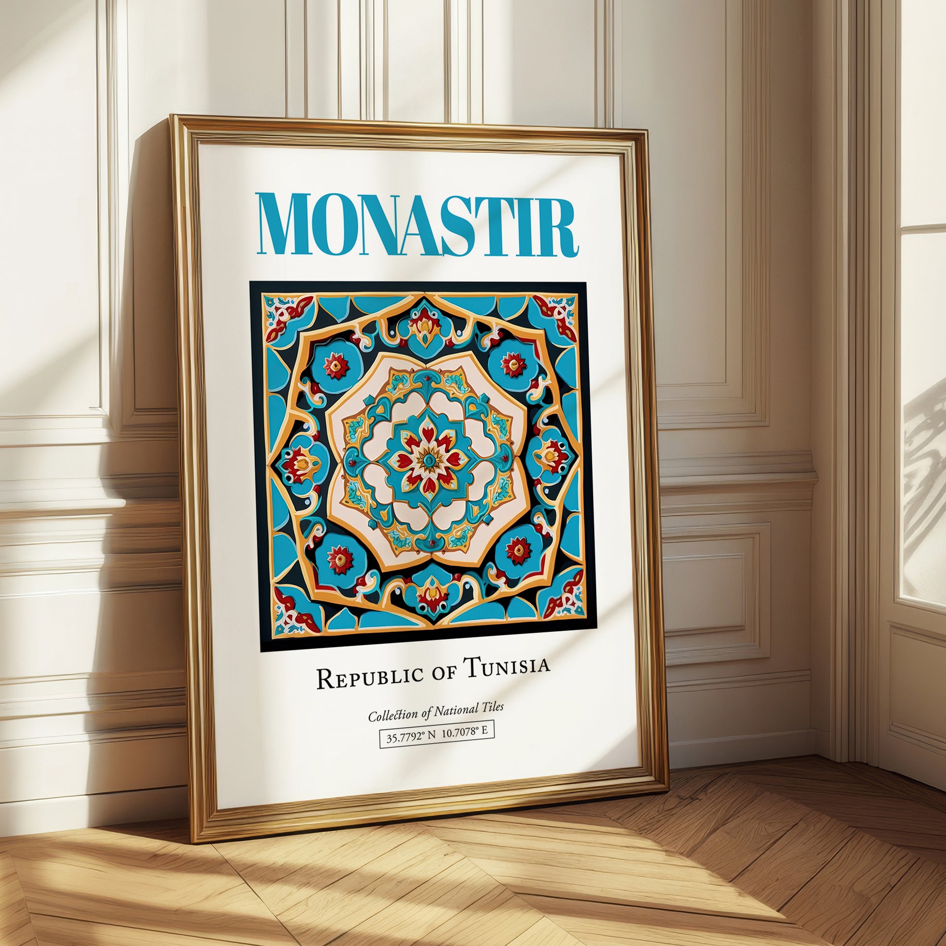 Monastir, Tunisia – Global Wall Art, styled in a charming Paris street view