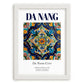 Da Nang, Vietnam – Travel Print, placed in minimal white frame