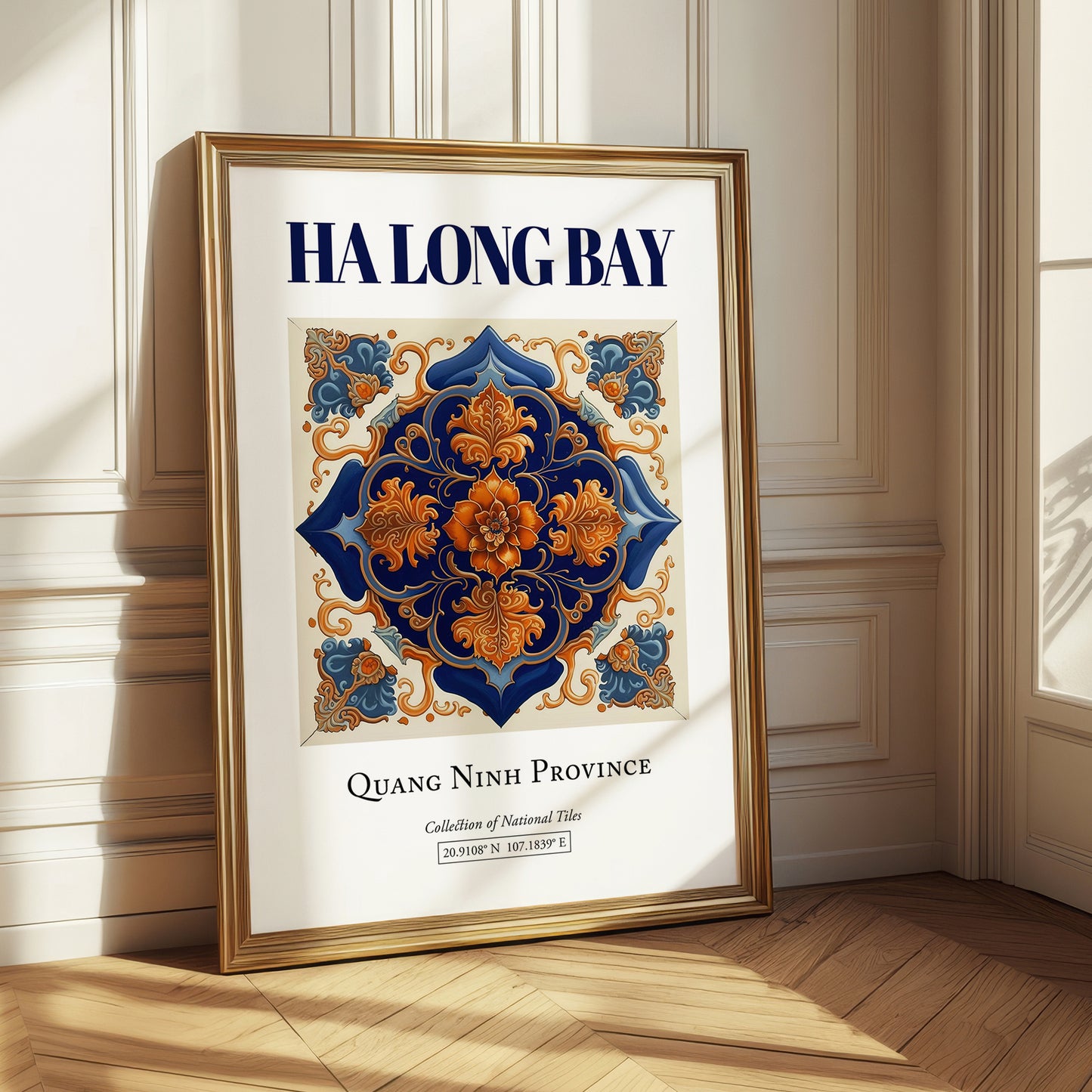 Ha Long Bay, Vietnam – Travel Poster, styled in a charming Paris street view