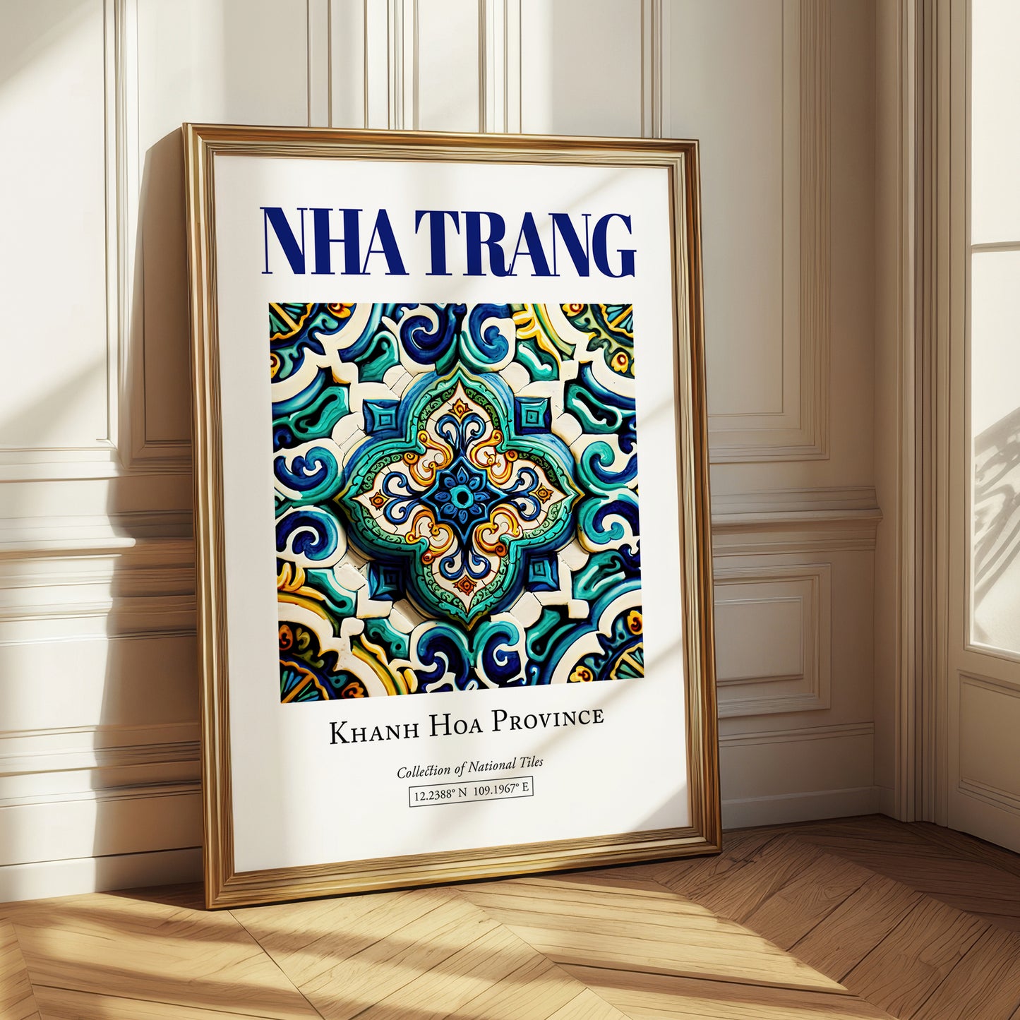 Nha Trang, Vietnam – Country Culture Poster, styled in a charming Paris street view