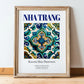 Nha Trang, Vietnam – Country Culture Poster, in wooden frame leaning on the floor