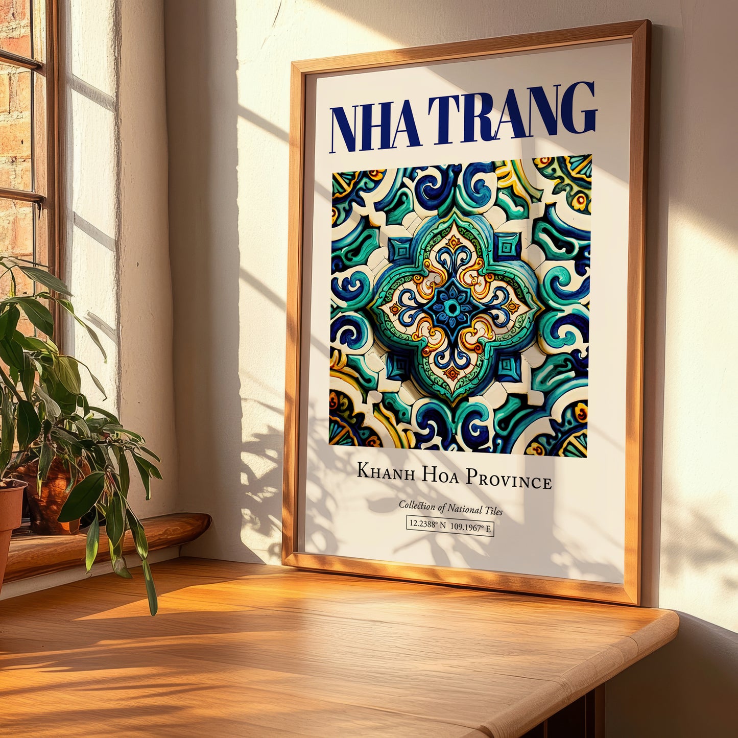 Nha Trang, Vietnam – Country Culture Poster, clean layout with no caption