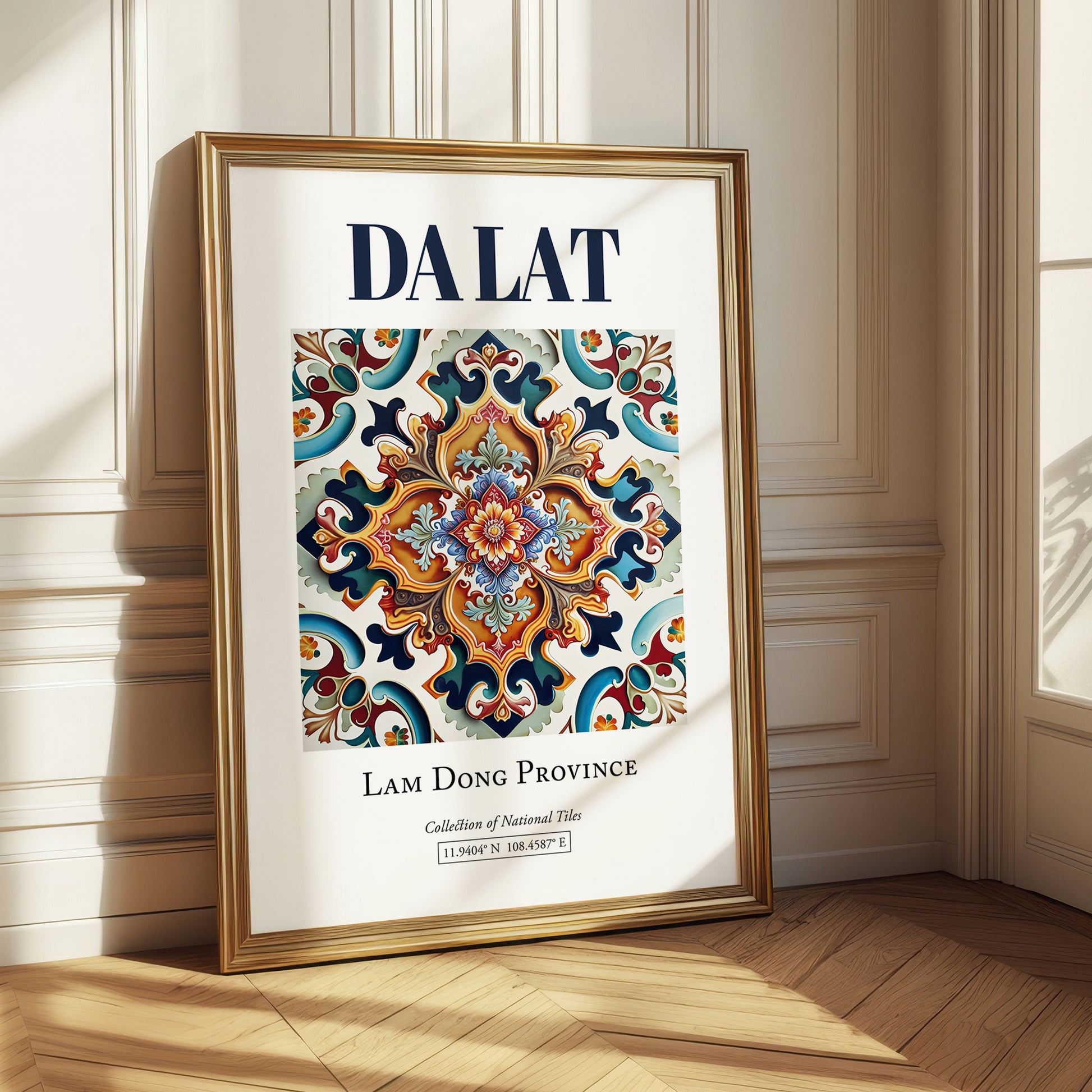 Da Lat, Vietnam – Country Culture Poster, styled in a charming Paris street view