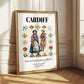 Cardiff, Wales – Travel Print, styled in a charming Paris street view