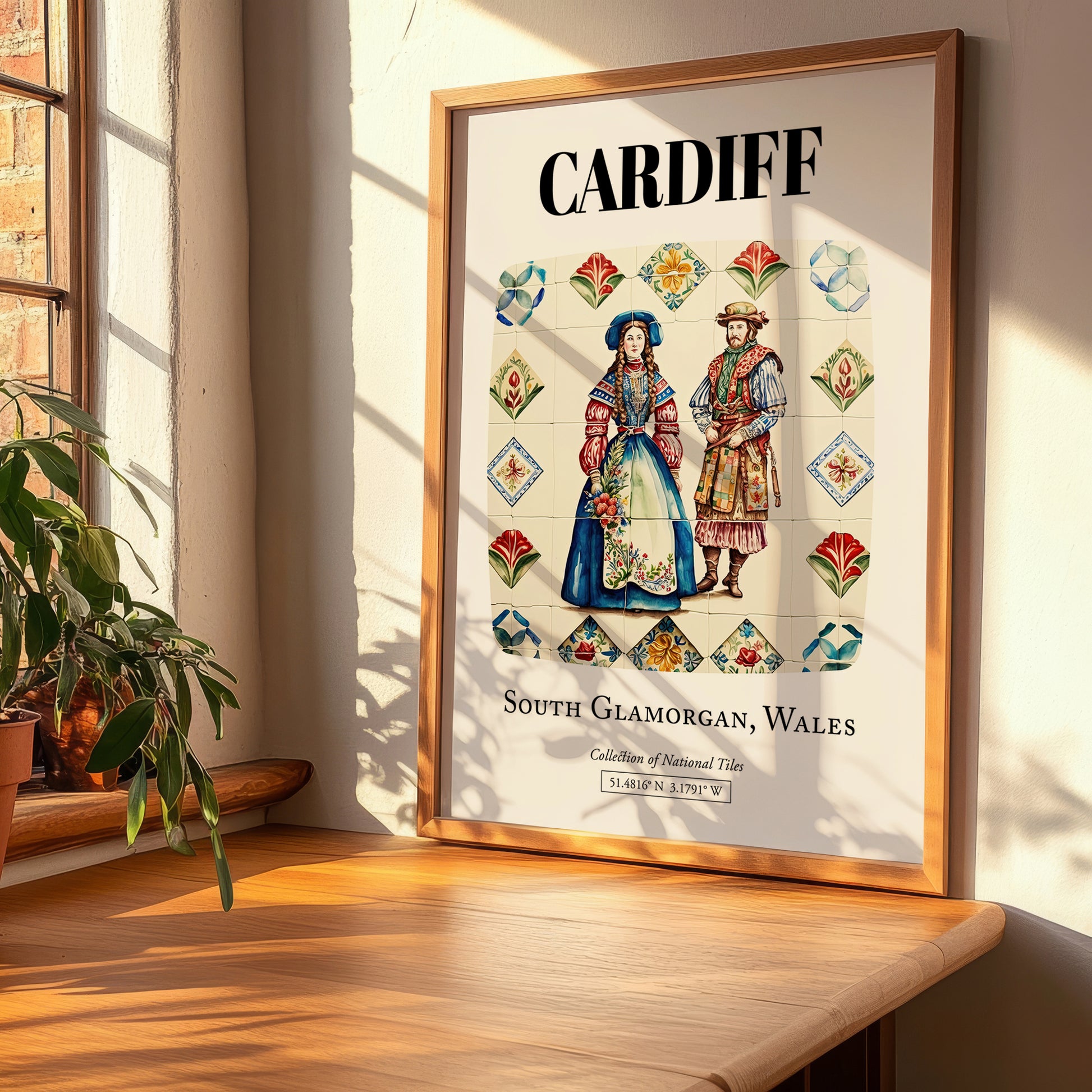 Cardiff, Wales – Travel Print, clean layout with no caption