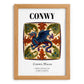 Conwy, Wales – Travel Poster, set in oak frame