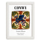 Conwy, Wales – Travel Poster, placed in minimal white frame
