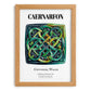 Caernarfon, Wales – Travel Poster, set in oak frame